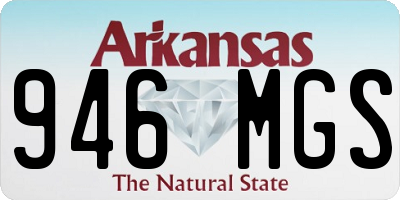 AR license plate 946MGS