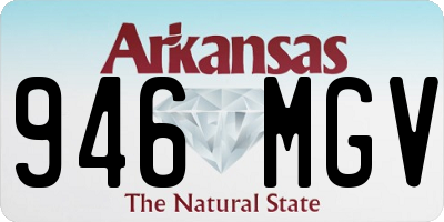 AR license plate 946MGV