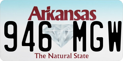 AR license plate 946MGW