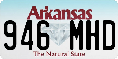 AR license plate 946MHD