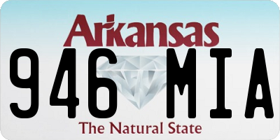 AR license plate 946MIA