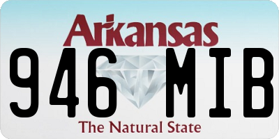 AR license plate 946MIB