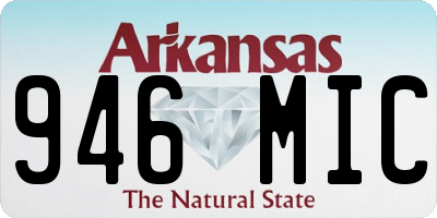AR license plate 946MIC