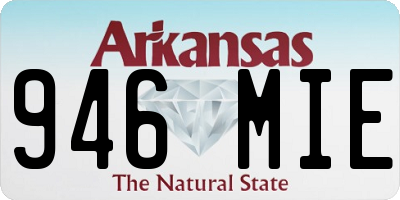 AR license plate 946MIE