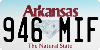 AR license plate 946MIF