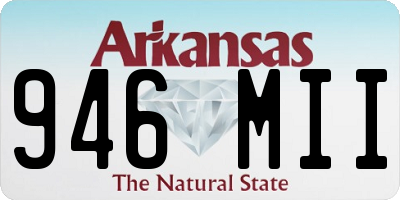 AR license plate 946MII