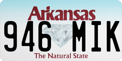 AR license plate 946MIK