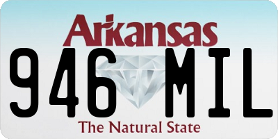AR license plate 946MIL