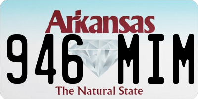 AR license plate 946MIM