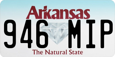AR license plate 946MIP