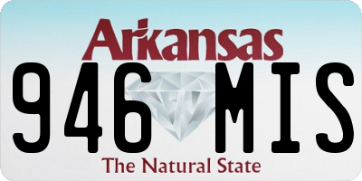 AR license plate 946MIS