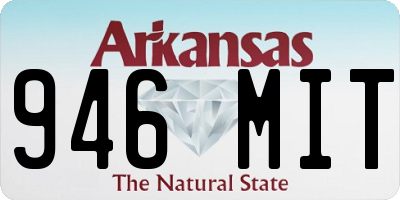 AR license plate 946MIT