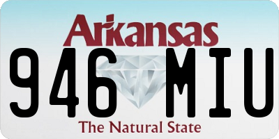 AR license plate 946MIU