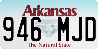 AR license plate 946MJD