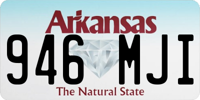 AR license plate 946MJI