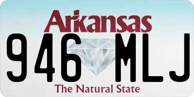 AR license plate 946MLJ