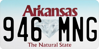 AR license plate 946MNG
