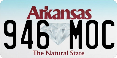 AR license plate 946MOC