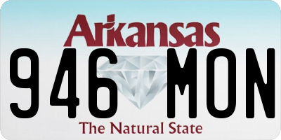 AR license plate 946MON