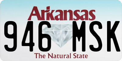 AR license plate 946MSK