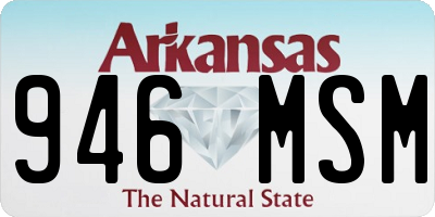 AR license plate 946MSM