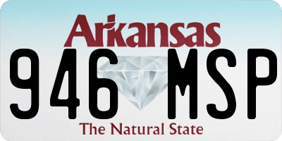 AR license plate 946MSP
