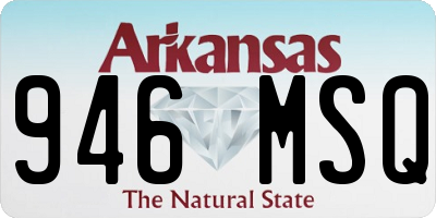 AR license plate 946MSQ