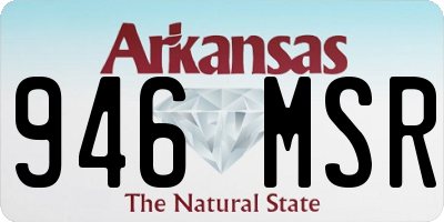 AR license plate 946MSR