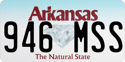 AR license plate 946MSS