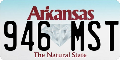 AR license plate 946MST