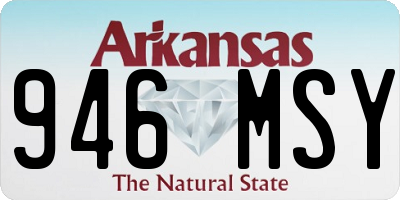 AR license plate 946MSY