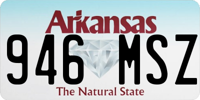 AR license plate 946MSZ