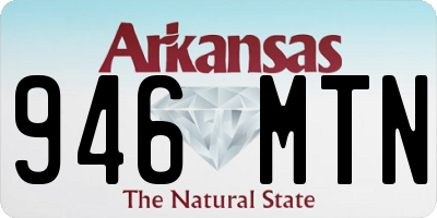 AR license plate 946MTN