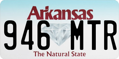 AR license plate 946MTR