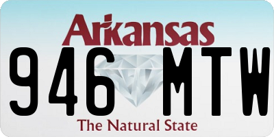AR license plate 946MTW