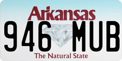 AR license plate 946MUB