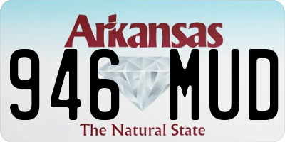 AR license plate 946MUD