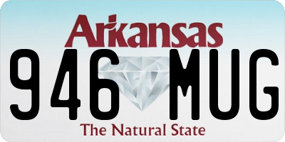 AR license plate 946MUG