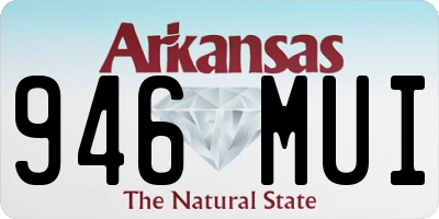 AR license plate 946MUI