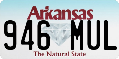 AR license plate 946MUL