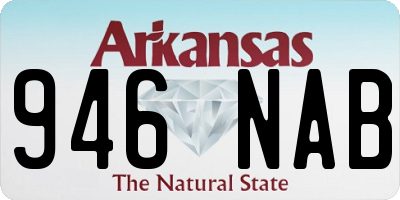 AR license plate 946NAB