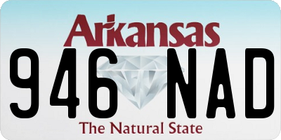 AR license plate 946NAD