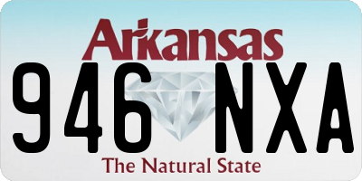 AR license plate 946NXA