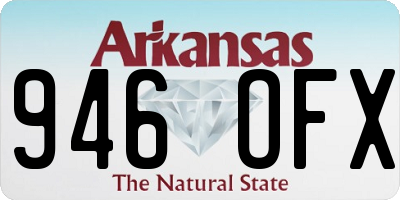 AR license plate 946OFX