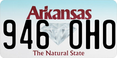AR license plate 946OHO