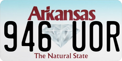 AR license plate 946UOR