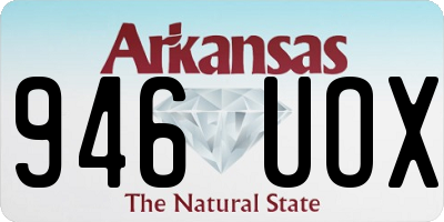AR license plate 946UOX