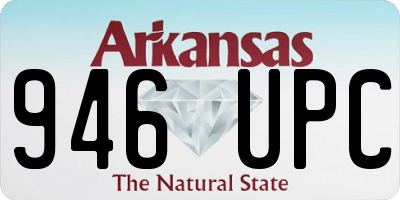 AR license plate 946UPC