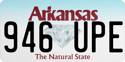 AR license plate 946UPE