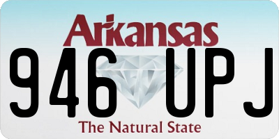 AR license plate 946UPJ